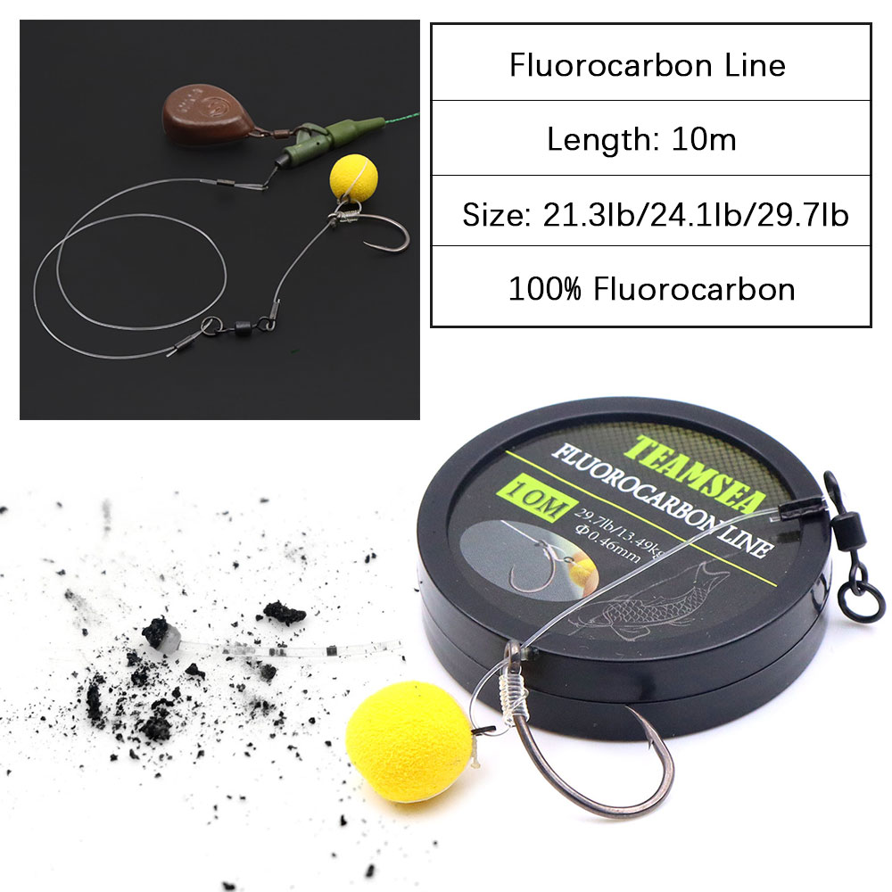 Fluorocarbon Line - 10m Fluorocarbonowa Linka Karpiowa z Powłoką